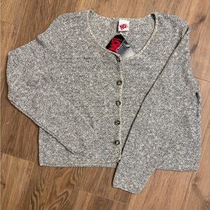 Deadstock NWT No Boundaries vintage cardigan size 100%cotton